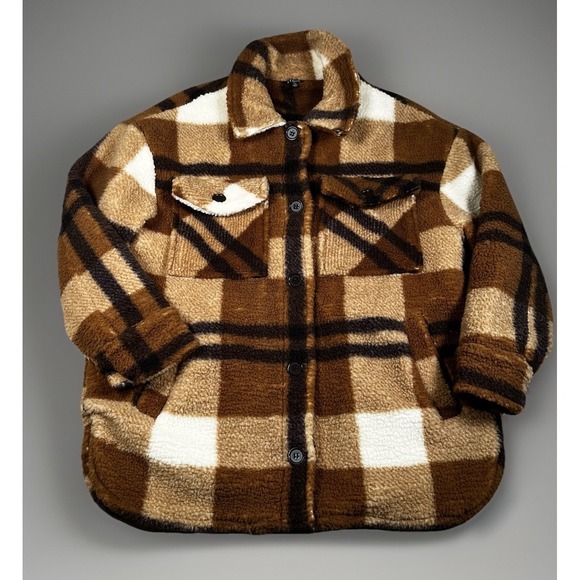 stoic Jackets & Blazers - Stoic MTN High Pile Fleece Jacket Women Large Lined Button Up Warm Cozy-EUC